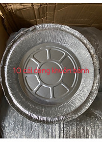 Khay Giấy Bạc Lót Nồi Chiên Không Dầu Đường Kính 19cm, Khay Đựng Thực Phẩm