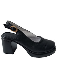 Giày Sandal Cao Gót Da Bò BIGGBEN Cao 8 Phân SDCG130