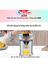Máy Vắt Cam Sharp EJ-J130-ST - Hàng Chính Hãng