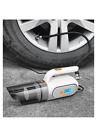 Máy Hút Bụi Và Bơm Lốp Ô Tô - Công Suất 120W 4 in 1 Bơm/Hút/Đèn Chiếu Sáng/Đồng Hồ Đo Áp Suất Lốp - K1074