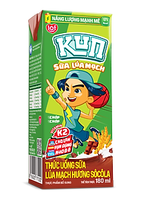 Thùng 48 Hộp Sữa SoCola Lúa Mạch KUN 180ml/hộp