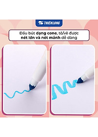 Bút Lông Màu Thiên Long Fiber Pen Washable SWM-C006 - 36 Màu- Viết Được Nét Mảnh Nét To- Mực rửa được