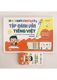 Sách tập đánh vần tiếng việt 4-6 tuổi (Tặng Kèm Thẻ Ghép Vần)