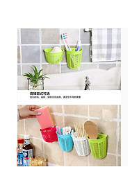 Rổ treo đựng giẻ rửa bát tiện lợi màu trắng (dáng sâu) - Hàng nội địa Nhật