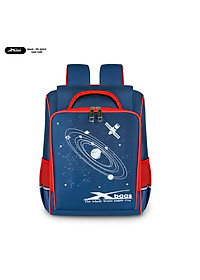 Balo Chống Gù Siêu Nhẹ Cho Bé Tiểu Học Xbags Universe XB3102 Cao Cấp,  Nhiều Ngăn Tiện Dụng, Màu Xanh Phối Đỏ Cá Tính!