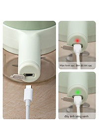 Máy xay mini cầm tay 3 trong 1 (máy xay nghiền tỏi ớt, rau củ, sinh tố;, máy nạo gọt hoa quả; máy cắt sợi, thái lát đồ ăn) dễ dàng vệ sinh - Chính hãng MINIIN (Giao màu ngẫu nhiên)