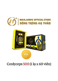 Đông Trùng Hạ Thảo Mailands Cordyceps 500 (60 viên)