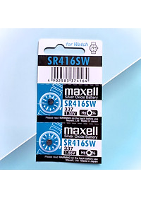 Pin Maxell Nhật Bản SR416SW / 337 Hàng Chính Hãng Made in Japan