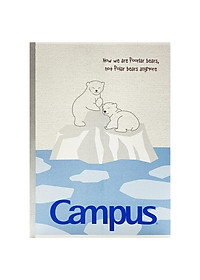 Vở Polar Bear - B5 Kẻ Ngang Có Chấm 80 Trang ĐL 70g/m2 - Campus NB-BPBE80 (Mẫu Màu Giao Ngẫu Nhiên)
