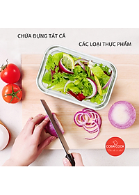 Bộ 6 hộp thủy tinh hình tròn và chữ nhật 370 ml+ 400 ml-CCR4L36