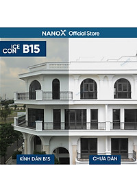 Phim cách nhiệt kính nhà NanoX B15 chống nắng nóng & chống UV màu tối