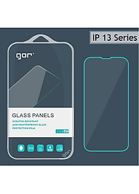 Kính Cường Lực GOR Cho IPHONE 13 Pro Max/ 13 Pro/ 13/ 13 Mini Trong Suốt Cao Cấp - (2 Kính Fullbox) - Hàng Nhập Khẩu