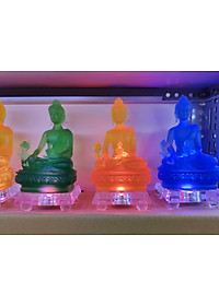 Bộ tượng phật dược sư lưu ly 7 màu
