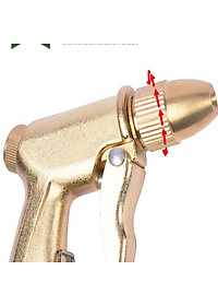 Vòi nước vòi phun nước rửa xe tưới cây tăng áp thông minh đầu đồng 206701 (vòi vàng)