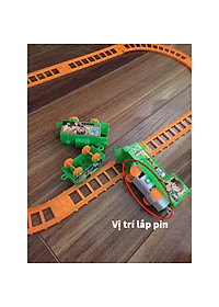 Đồ chơi xếp hình đường ray tàu hỏa chạy bằng pin cho bé
