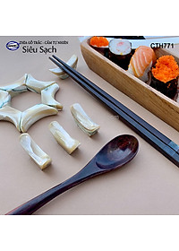 Muỗng Thìa cho bé gỗ Trắc/Cẩm (15cm) decor, xúc gia vị, ăn uống siêu sạch - CTH771 - HAHANCO