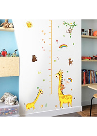 Decal dán tường Mẫu Đo chiều cao có sẵn keo chỉ cần bóc dán