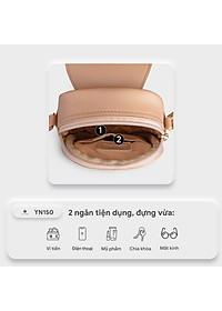 Túi Yuumy ( Thời trang nữ đi chơi size 11 - Túi đeo chéo da Seasand YN150 )
