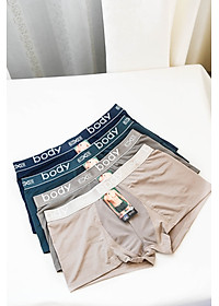 Quần Boxer (lót đùi ) nam Body thun lanh phối lưới