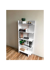 KỆ GỖ GÓC TƯỜNG ĐA NĂNG, KỆ TRANG TRÍ 4 TẦNG CAO 1.2M GỖ CAO SU TỰ NHIÊN