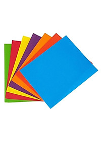 10 xấp thủ công 7 màu (70 tờ )không keo có kẻ ô khổ giấy A5