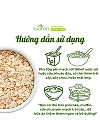 Yến Mạch Hữu Cơ Xuân An [ko đường] Túi 3Kg[cán dẹt](Giảm 20%)