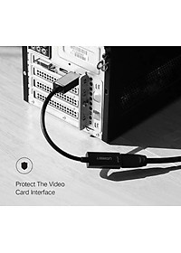 Ugreen UG40363MM137TK Màu Đen Cáp chuyển đổi DisplayPort sang HDMI V1.4 hỗ trợ phân giải 4K 2K - HÀNG CHÍNH HÃNG