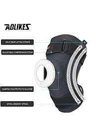 Bộ 2 bó đầu gối thể thao AOLIKES A-7902 có lò xo hỗ trợ, giảm sốc, thoáng khí
