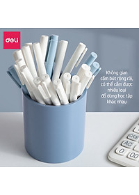 Cốc Nhựa Đa Năng Deli Cao Cấp - Cốc Uống Nước Cốc Đựng Bút Cọ Trang Điểm Ống Cắm Bút Thiết Kế Đơn Giản, Tinh Tế Nhỏ Gọn, Tiện Dụng Hiện Đại