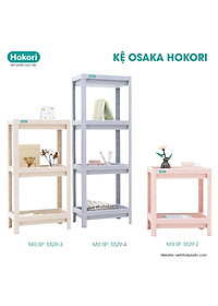 Kệ chữ nhật để đồ đa năng Osaka HOKORI 2 tầng nhựa VIỆT NHẬT cao cấp - Đựng đồ phòng tắm, gia vị, úp chén bát - Hàng chính hãng