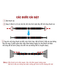 1 Chiếc Xà Đơn Gắn Cửa 2021 Cải Tiến Mút Tay Cầm Dài Dầy 3mm( Màu đỏ Đen)