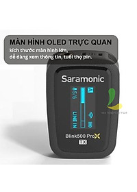 Micro thu âm không dây Saramonic Blink500 ProX B1 - Thiết bị ghi âm dành cho một người công Nghệ 2.4GHz độ trễ 8ms - Hàng chính hãng