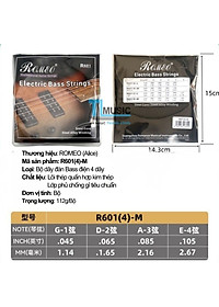 Bộ Dây Đàn Guitar Bass Alice ROMEO R601 Chính Hãng | Bộ 4 Dây & 5 Dây | Âm Sáng, Chống Gỉ