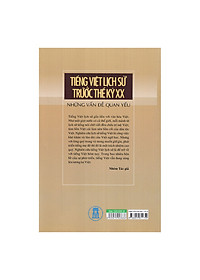 Sách Tiếng Việt Lịch Sử Trước Thế Kỷ XX - Những Vấn Đề Quan Yếu