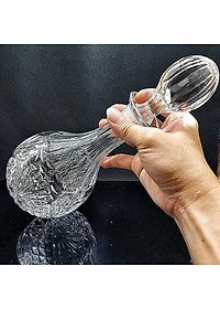 Chai Đựng Rượu Đẹp 800ML - Chai Pha Lê cao cấp mẫu giọt nước – nắp mài đặc nguyên khối không cần gioăng - phong cách châu âu (P3)