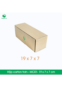 MC01 - 19x7x7 cm - 50 Thùng hộp carton trơn đóng hàng