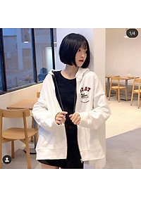  Áo Hoodie - Áo Khoác Nỉ Nam Nữ Dây Kéo Unisex Thêu 0707 Cực Hot - Kèm DEAL Sốc ( có ảnh thật )