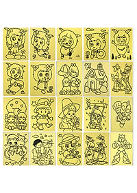 Combo 10 Tranh Cát Cho Bé Nhiều Hình