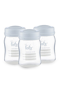 Bộ 3 Bình Trữ Sữa Mẹ FATZBABY 150ml FB0120N