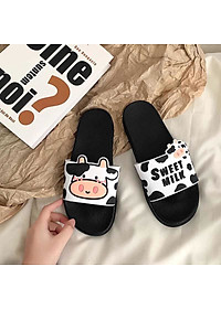 Dép Nữ Quai Ngang, Dép Bò Sữa Sweet Milk Siêu Dễ Thương DP05