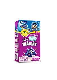 Thùng 48 hộp Sữa trái cây hương nho KUN 110ml/hộp
