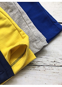 Combo 3 quần short trẻ em từ 10-30kg - Cotton thiên nhiên - 3 màu ngẫu nhiên