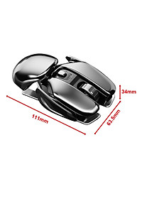 PX2 Wireless Mouse Rechargeable Metal Silent for PC Laptop Gaming Desktop
