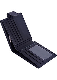 Ví Nam Bấm Nút Huy Hoàng HT2142 (12.5 x 10 cm) - Đen