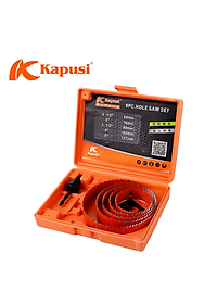 Bộ mũi khoan khoét lỗ thạch cao, gỗ 8 và 16 chi tiết, Kapusi Japan