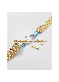 (TẶNG KÈM CHỐT VÀ DỤNG CỤ THAY DÂY) Dây đồng hồ kim loại đúc đặc size 19mm 21mm