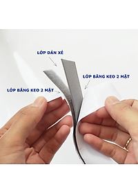 Miếng dán xé có keo bản 2.5cm, velcro tape/ khóa nhám (1 set)