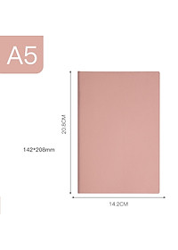Sổ tay da PU trơn màu A5 ghi chép 80gsm 160 trang quà tặng hội nghị - B108