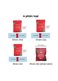 Khăn nén du lịch, túi 20 chiếc khăn nén Hàn Quốc, khăn giấy nén dẻo dai, an toàn với da, nhỏ gọn, thấm hút tốt