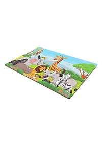 Bộ Xếp Hình Khổ A4 Puzzle Minh Châu 35-09 - Safari (35 Mảnh Ghép)